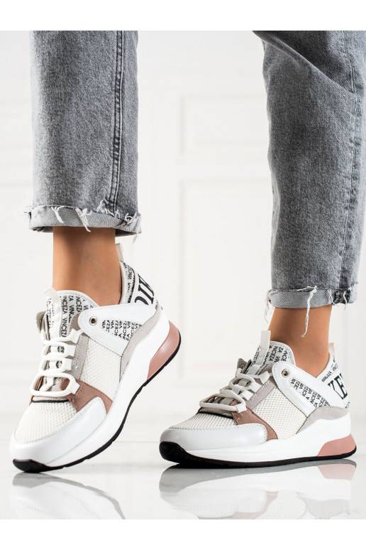 Dámské bílé boty pro volný čas Vinceza