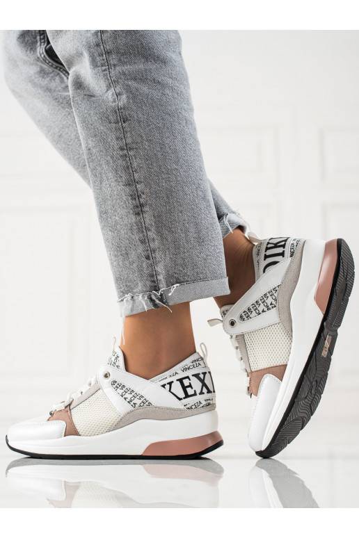 Dámské bílé boty pro volný čas Vinceza