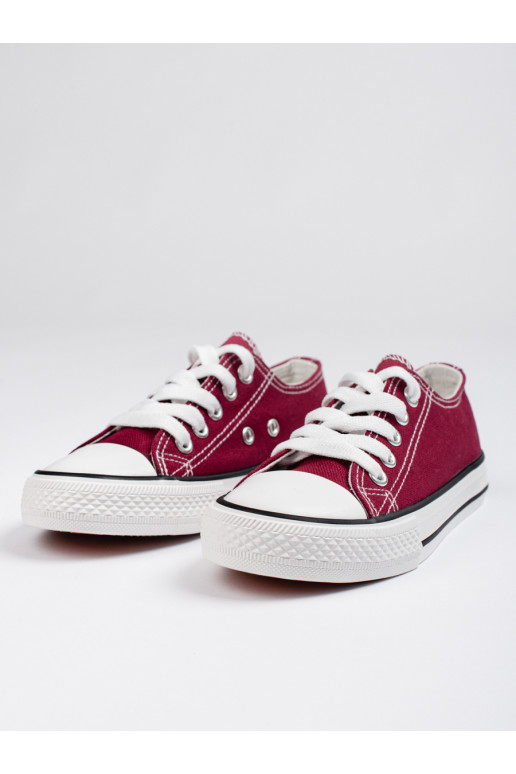 Bordové tenisky pro mládež na šněrování Shelovet