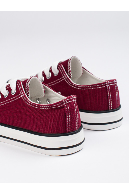 Bordové tenisky pro mládež na šněrování Shelovet