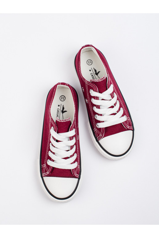 Bordové tenisky pro mládež na šněrování Shelovet