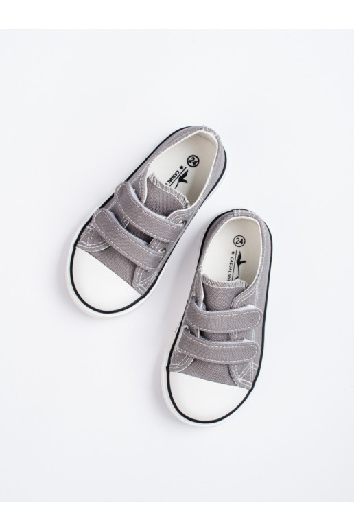 Dětské tenisky na suchý zip šedé Vico