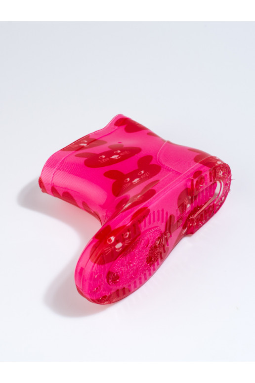 Dívčí růžové holínky se zajíčky Shelovet