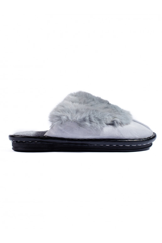 Dámské šedé pohodlné pantofle Shelovet