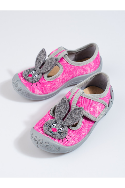 Bačkory pro holčičky na suchý zip myška Shelovet