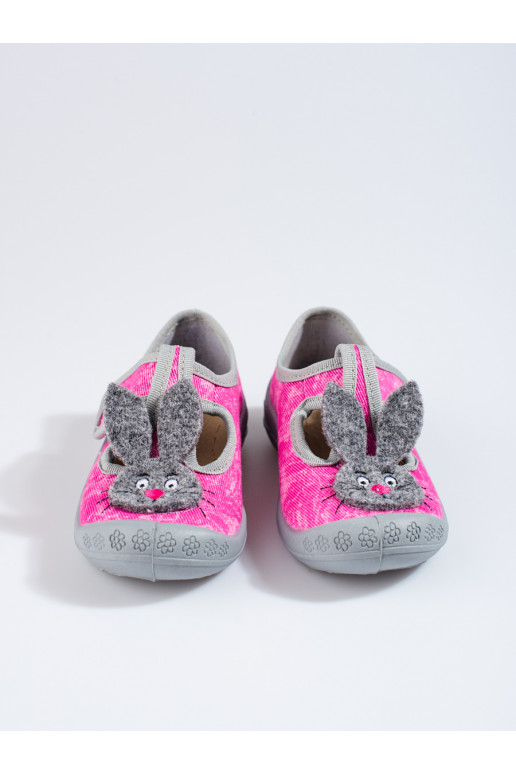 Bačkory pro holčičky na suchý zip myška Shelovet