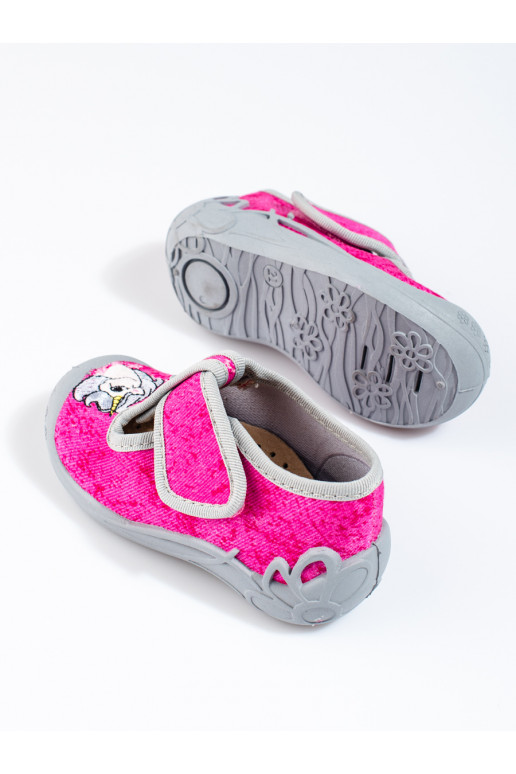 Bačkory pro holčičky na suchý zip myška Shelovet