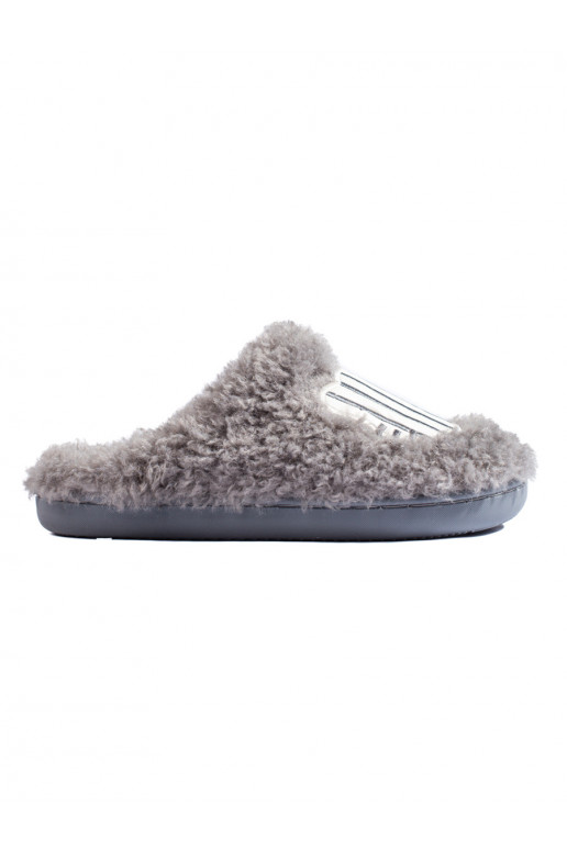 Dámské kožešinové papuče Shelovet šedé