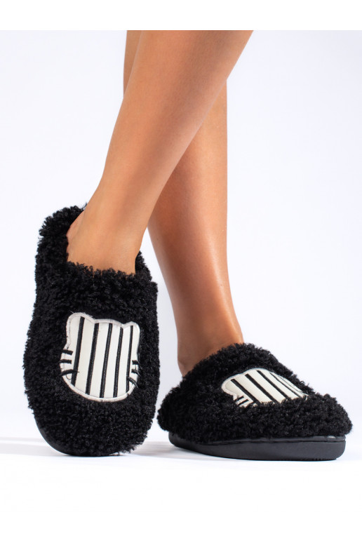 Dámské kožešinové papuče Shelovet černé