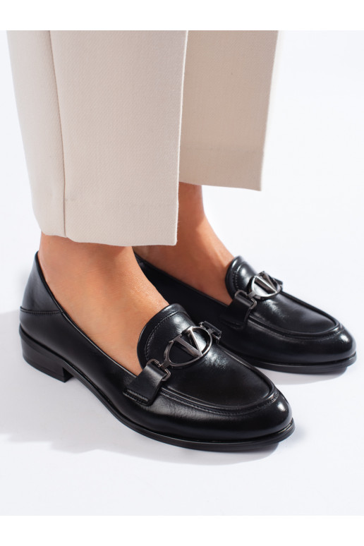 Černé lakované dámské lordsy Shelovet