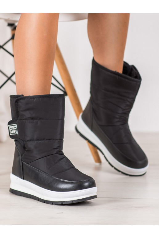 Černé sněhule s lepicím zapínáním... Černé sněhule s lepicím zapínáním...