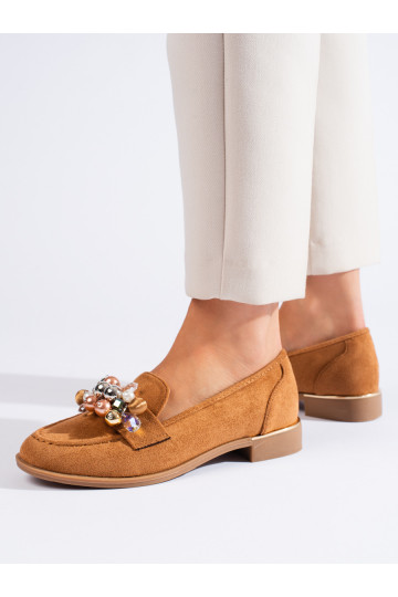 Lordsy dámské s krystalky camelové Shelovet