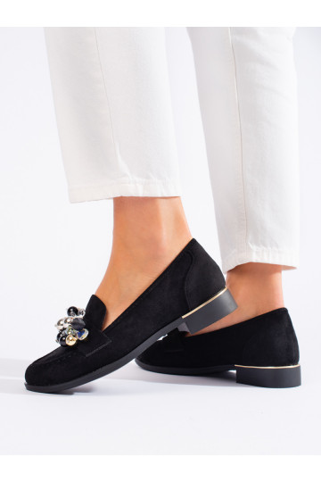 Lordsy dámské s krystalky černé Shelovet 2