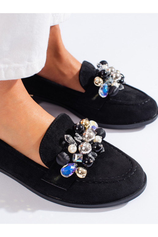 Lordsy dámské s krystalky černé Shelovet