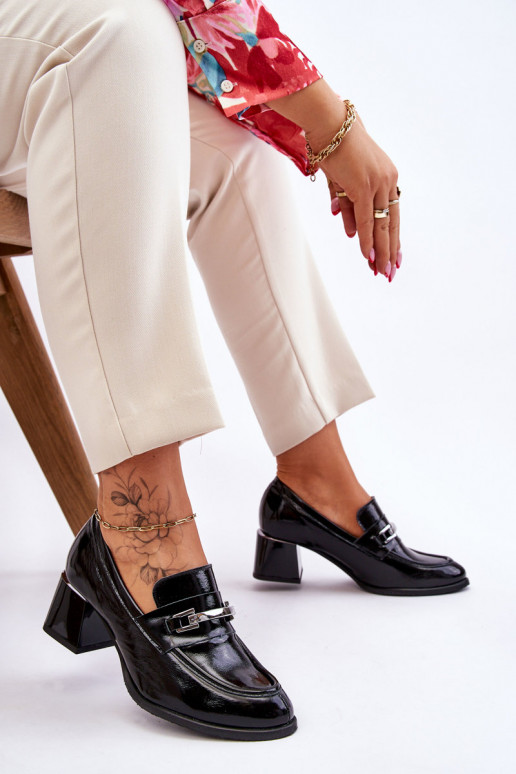 Lakuoti  Bateliai juodos spalvos Damira