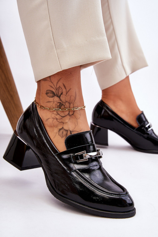 Lakuoti  Bateliai juodos spalvos Damira