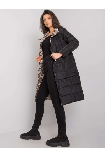 Černá prošívaná zimní bunda... 2