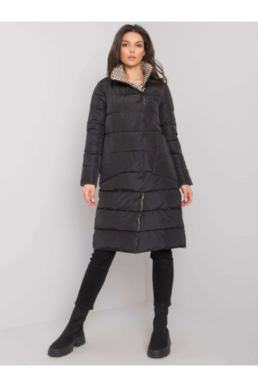 Černá prošívaná zimní bunda Alabama Černá prošívaná zimní bunda Alabama