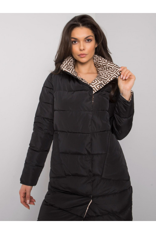 Černá prošívaná zimní bunda Alabama Černá prošívaná zimní bunda Alabama