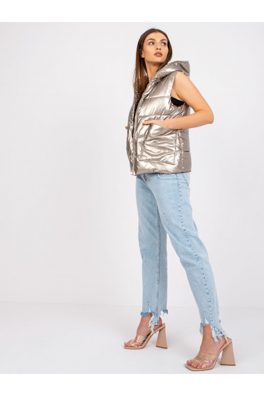 Béžová oboustranná dámská vesta Addison