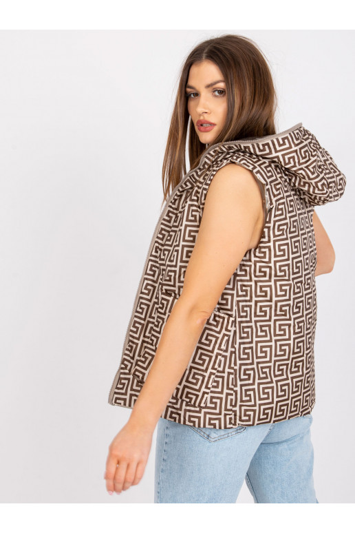 Béžová oboustranná dámská vesta Addison