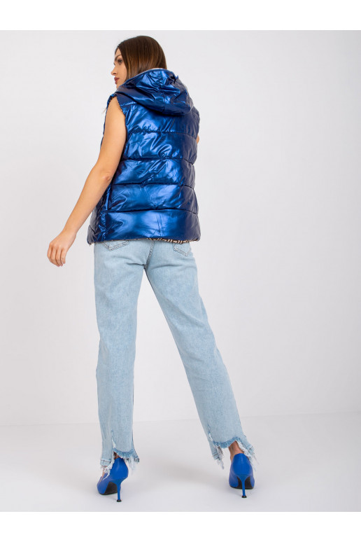 Modrá oboustranná Addisonová vesta s...