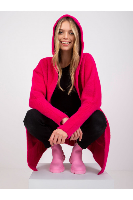 Kabát Carolyn z fuchsiové alpaky