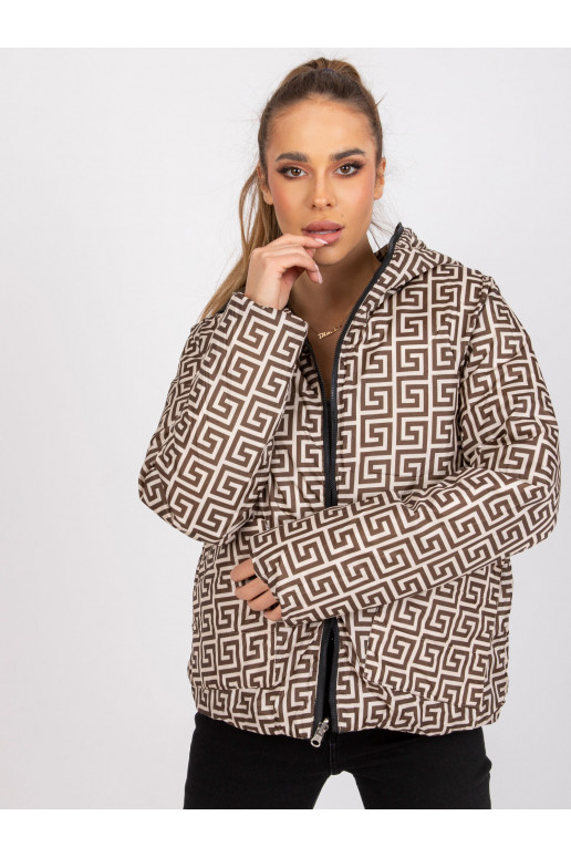 Černá oboustranná bunda s kapucí Arta Černá oboustranná bunda s kapucí Arta