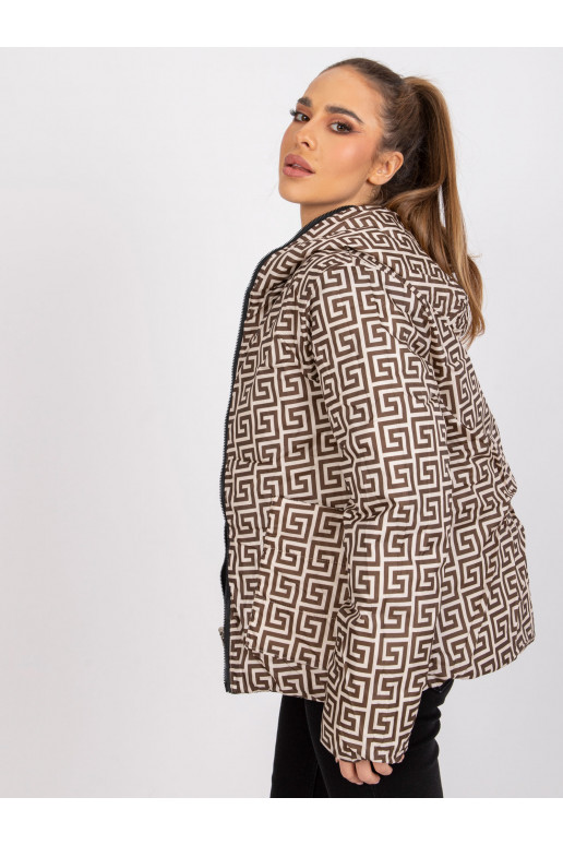 Černá oboustranná bunda s kapucí Arta Černá oboustranná bunda s kapucí Arta