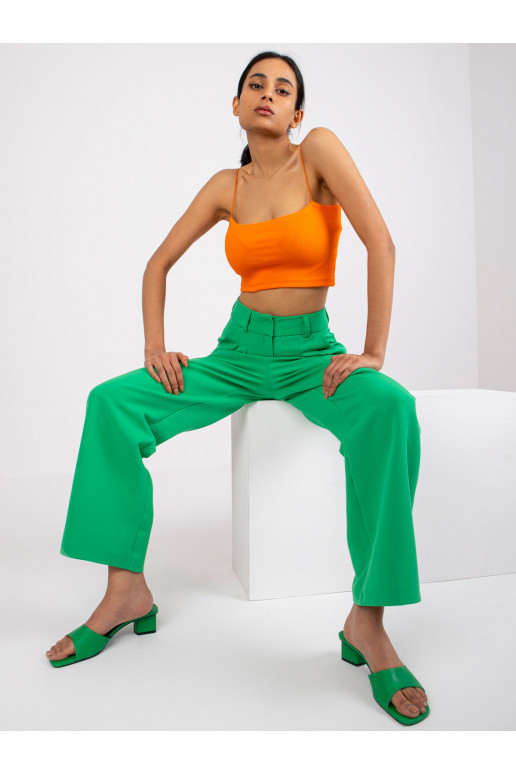Oranžový crop top s pruhy Aria RUE PARIS