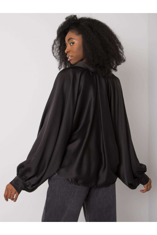 Černá košile s širokými rukávy Cristina