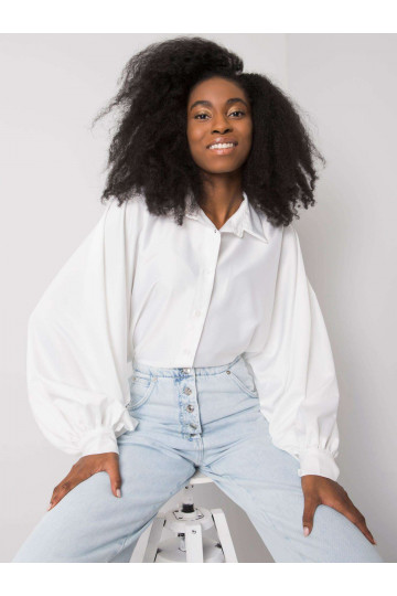 Bílá košile s širokými...