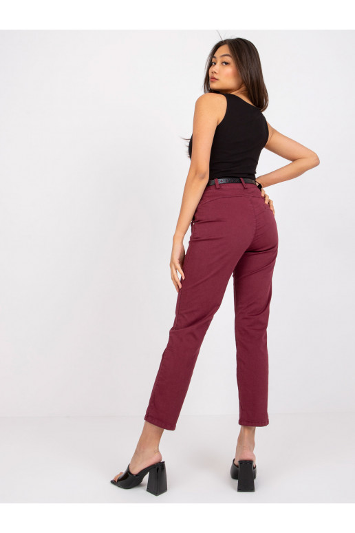 Vínové kalhoty z látky Patricia