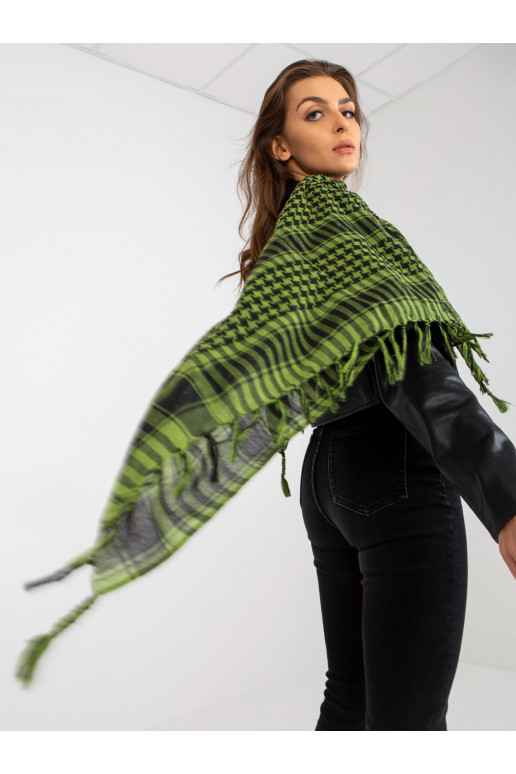 Zelený a černý arafatkový šátek s...