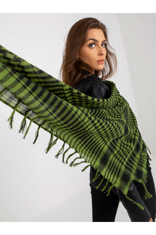 Zelený a černý arafatkový šátek s...