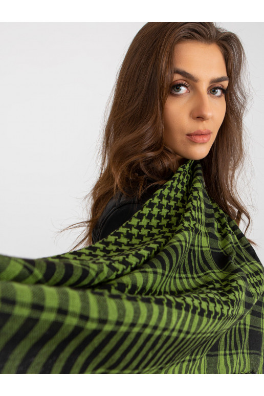 Zelený a černý arafatkový šátek s...