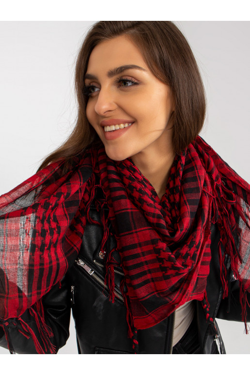 Kostkovaný šátek vínové a černé arafatky