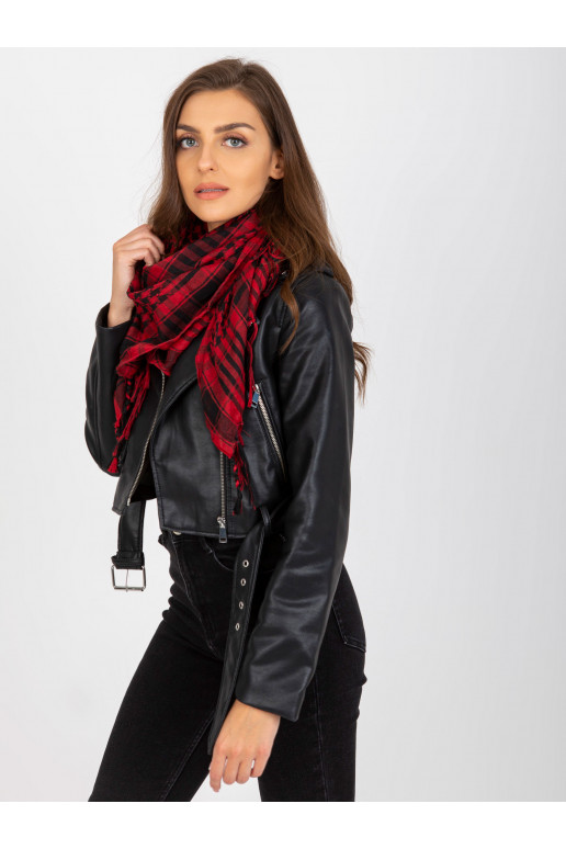 Kostkovaný šátek vínové a černé arafatky